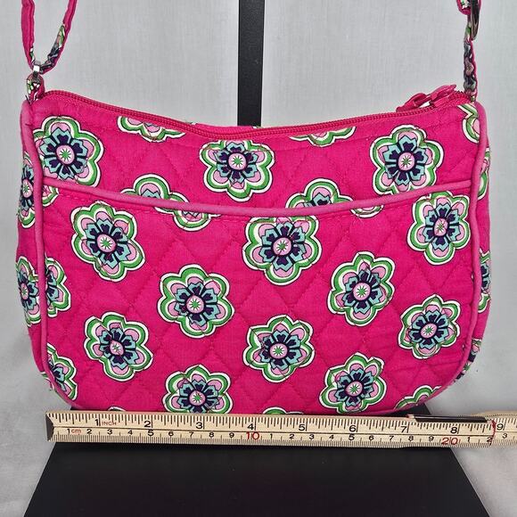 Vera Bradley Pink Swirl Floral Crossbody Bag Little Hipster - Picture 9 of 16
